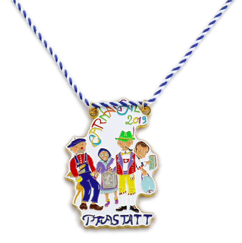 Medalla de Carnaval de colores de relleno de fundición de forma personalizada de plata antigua de Metal de buena calidad para regalo de celebración