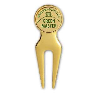 Accesorio de herramientas de golf de golf chapado en oro personalizado