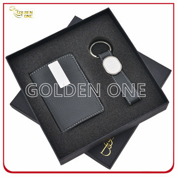 Conjunto de regalos de llavero y tarjetas de metal promocionales