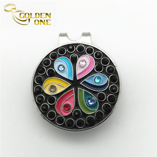 Nuevo diseño Custom Hard Enamel Golf Hat Clip