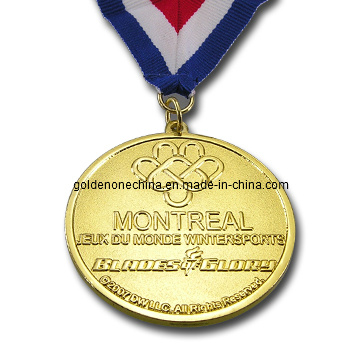 Medalla de recuerdo cromada grabada personalizada