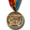Medalla plateada de uso de recuerdo personalizado
