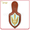 Tenedor de la insignia de cuero del emblema militar personalizado