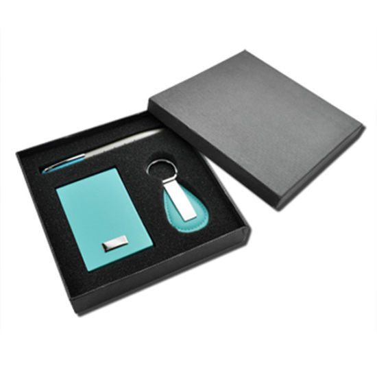 Conjunto de regalo de promoción de negocios de lujo de alta calidad con paquete de caja negra