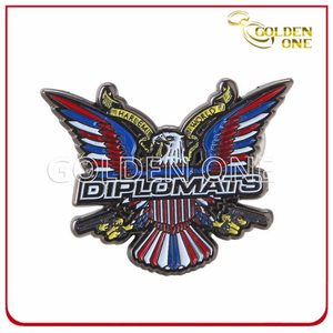 Diseño personalizado suave Emanel Eagle Pin Badge