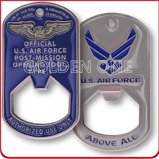 Moneda de abridor de botellas de metal de metal de la Fuerza Aérea de U. S
