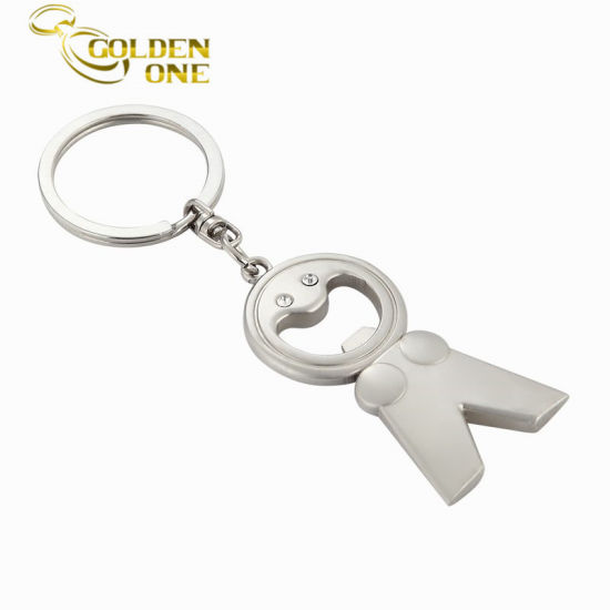 Tenedor de la llave del abridor de la botella de metal impreso para el regalo del recuerdo