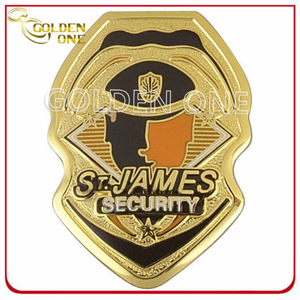 Emblema militar de acabado oro estampado de cobre personalizado