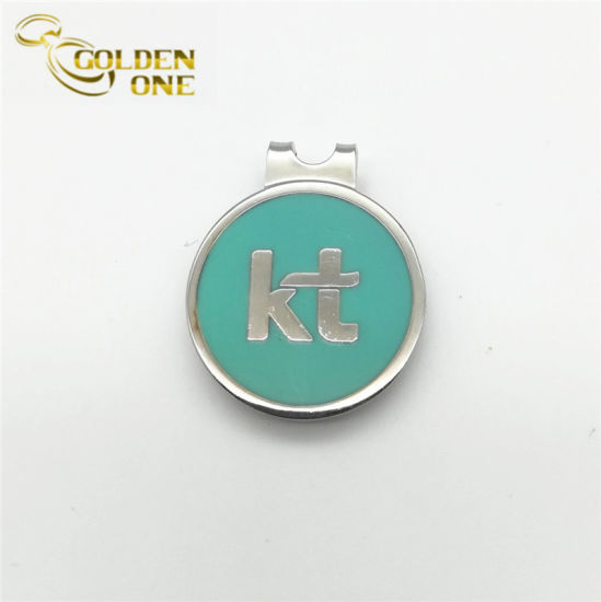 Nuevo diseño Custom Hard Enamel Golf Hat Clip