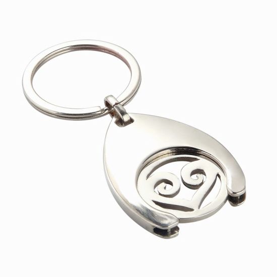 Tenedor personalizado de la llave de la moneda del supermercado (CH05-9)