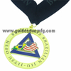 Medalla de premio de carrera esculpida en 3D personalizada de metal