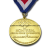Medalla de trofeo de torneo de golf chapada en cobre personalizada