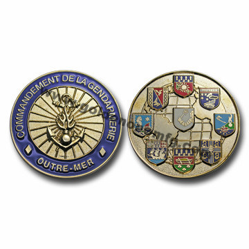Moneda de desafío de esmalte de metal de souvenirs personalizado