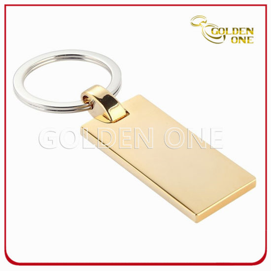 Etiqueta de llave de metal chapado en oro superventas directa de fábrica