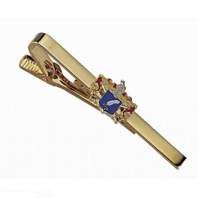 Clip de corbata de metal chapado en oro personalizado de diseño novedoso