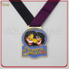 Medalla Jiu Jitsu de oro mate troquelada personalizada