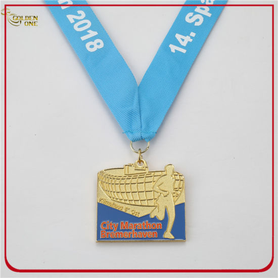 Ventas calientes de la medalla de eventos de maratón de oro barato
