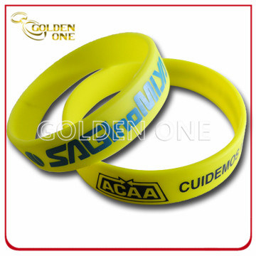 Regalo de promoción Pantalla personalizada de pulsera de silicona impresa