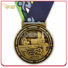 Medalla de recuerdo chapada en bronce antiguo de fundición a presión